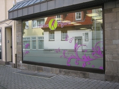 fertiges linkes Schaufenster