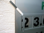 Schild mit Wechseldatum