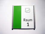 Türschild flach geschlossen